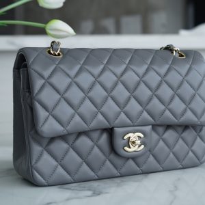CF Classic Flap| 中号 羊皮 深灰ʚྀིɞ 图6