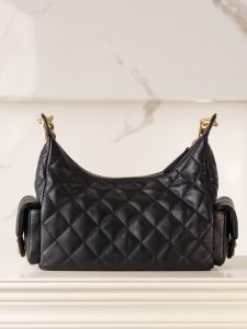 CHAENL 25c 小号嬉皮 hobo bag 黑金 图3