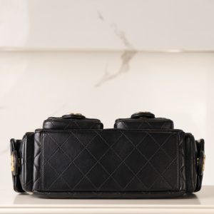 CHAENL 25c 小号嬉皮 hobo bag 黑金 图9