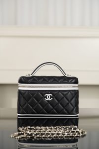 Chanel 26ss隐藏款 熊猫拼色LP盒子包 图1