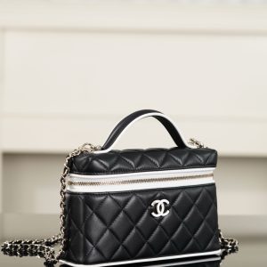 Chanel 26ss隐藏款 熊猫拼色LP盒子包 图3