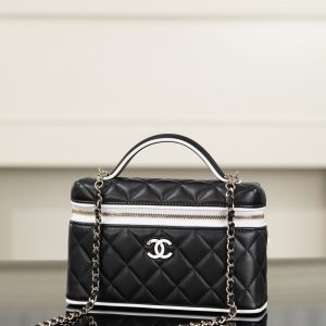 Chanel 26ss隐藏款 熊猫拼色LP盒子包 图4
