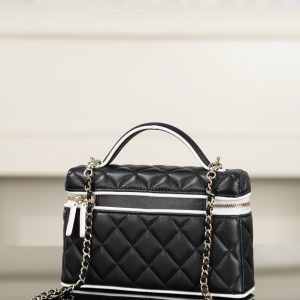 Chanel 26ss隐藏款 熊猫拼色LP盒子包 图5