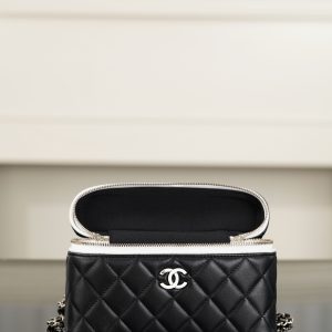 Chanel 26ss隐藏款 熊猫拼色LP盒子包 图7