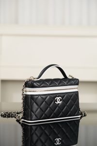 Chanel 26ss隐藏款 熊猫拼色LP盒子包 图3
