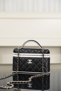 Chanel 26ss隐藏款 熊猫拼色LP盒子包 图4