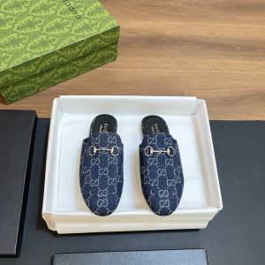 2024春夏新款Gucci Princetown系列乐福鞋包头半拖鞋顶级品质 最高版! 图1