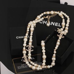 最新款Chanel 香奈儿双C珍珠项链 毛衣链非常好看, 图1