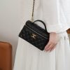 Chanel 25P 新款饭盒包 黑金 荔枝牛 图1
