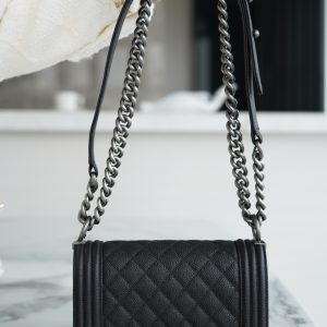 Chanel Leboy 大球纹 黑银小号 图2