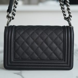 Chanel Leboy 大球纹 黑银小号 图4
