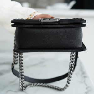 Chanel Leboy 大球纹 黑银小号 图5