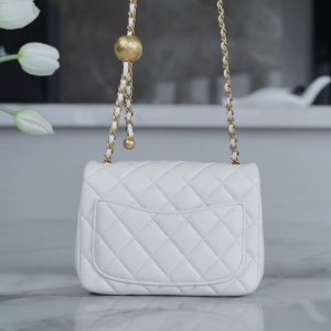 Chanel 金属球方胖子 白色 图3