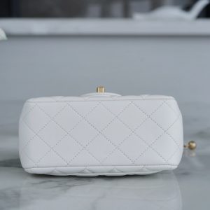Chanel 金属球方胖子 白色 图8