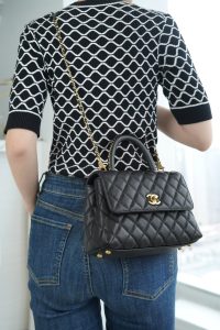 CHANEL 23P Coco handle 黑色 小号 图2