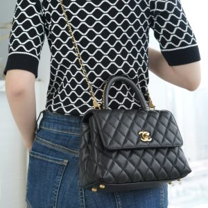 CHANEL 23P Coco handle 黑色 小号 图2