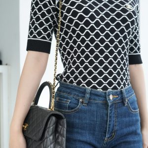 CHANEL 23P Coco handle 黑色 小号 图6