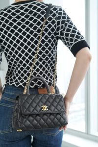 CHANEL 23P Coco handle 黑色 小号 图5