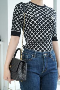 CHANEL 23P Coco handle 黑色 小号 图6