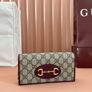 【配置专柜全套包装】Gucci Horsebit 1955系列链条钱包。这款链带钱包是Gucci Horsebit 19 图1