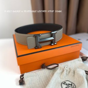 Hermes-38MM 爱马仕专柜同步 进epsom双面小牛皮 精钢精品五金 双面可用 图1