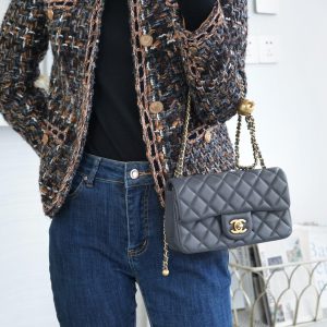 Chanel 金属球 Mini深灰色 图4