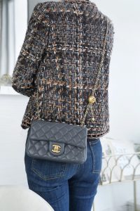 Chanel 金属球 Mini深灰色 图9