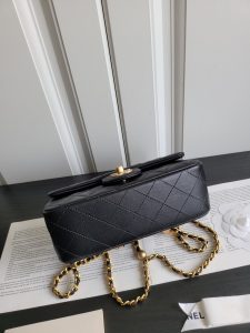 23k新版金球 羊皮金属球mini CF方胖子金珠可调节斜挎单肩包 1787 尺寸:20cm 图4