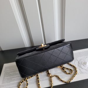 23k新版金球 羊皮金属球mini CF方胖子金珠可调节斜挎单肩包 1787 尺寸:20cm 图4
