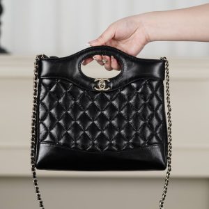 Chanel 31bag Mini 黑金 图1