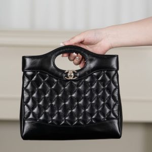 Chanel 31bag Mini 黑金 图4