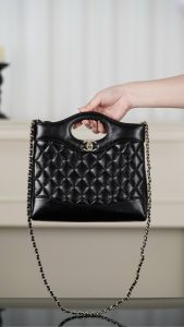 Chanel 31bag Mini 黑金 图1