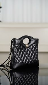 Chanel 31bag Mini 黑金 图6