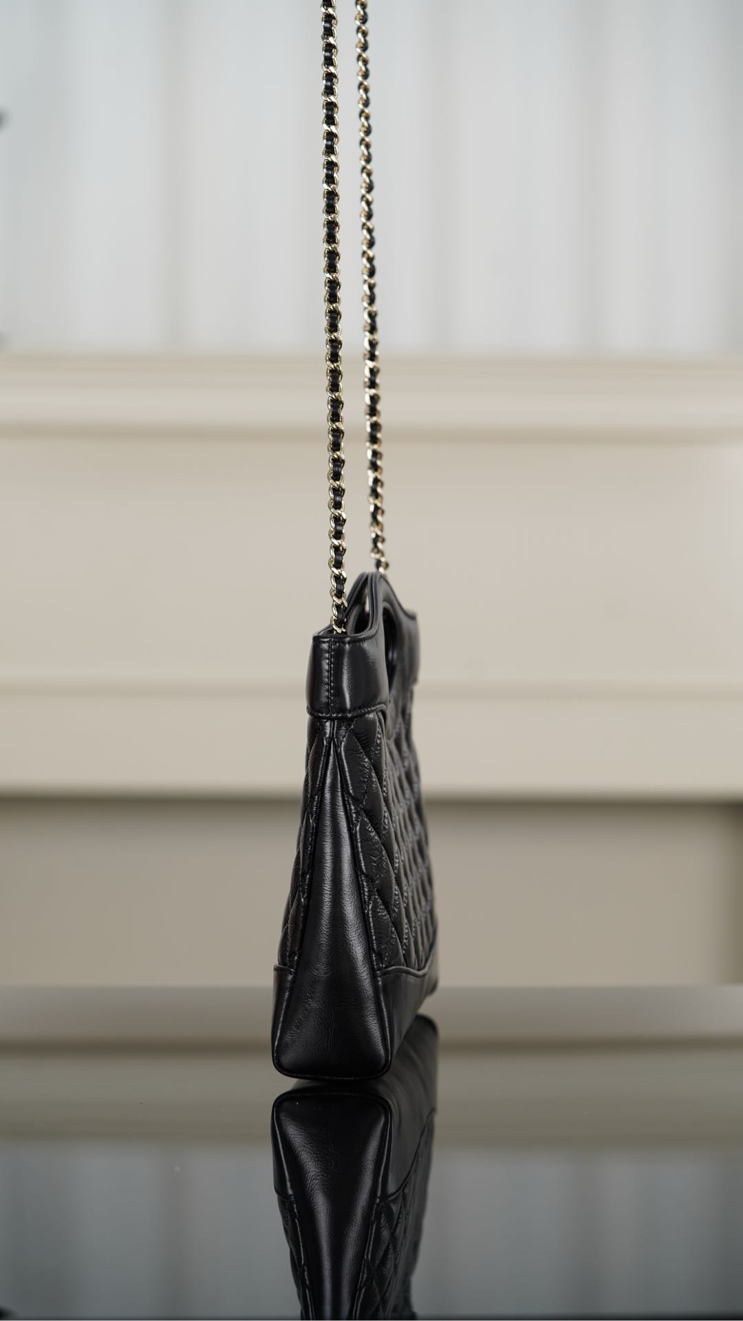 Chanel 31bag Mini 黑金 图7
