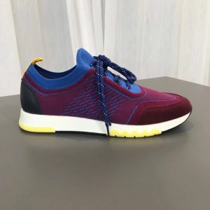 ••新品••【HERMÈS】爱马仕高端男士飞织•运动 休闲鞋••专柜代购原单货!原版进口牛皮 拼接进口飞织面料牛皮内里牛 图1