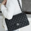 CF Classic Flap Jumbo |鱼子酱黑银 大号 图1