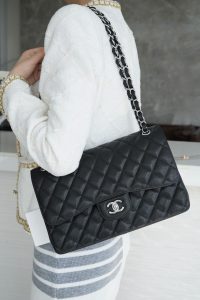 CF Classic Flap Jumbo |鱼子酱黑银 大号 图1