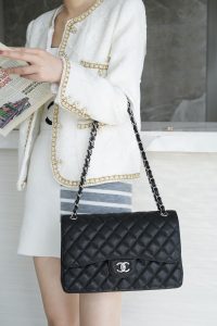 CF Classic Flap Jumbo |鱼子酱黑银 大号 图2