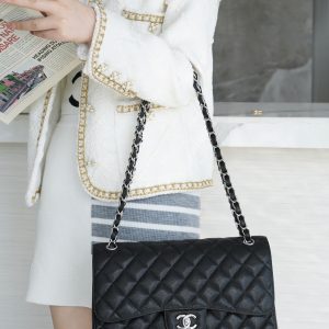 CF Classic Flap Jumbo |鱼子酱黑银 大号 图2