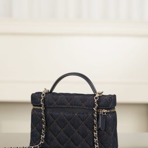 Chanel 26p 丹宁牛仔LP 饭盒包 深蓝 图5