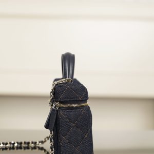 Chanel 26p 丹宁牛仔LP 饭盒包 深蓝 图6