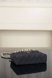 Chanel 26p 丹宁牛仔LP 饭盒包 深蓝 图9