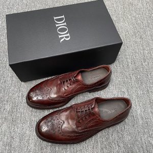 DIOR/迪奥 男士马皮革经典布洛克商务德比鞋 图1