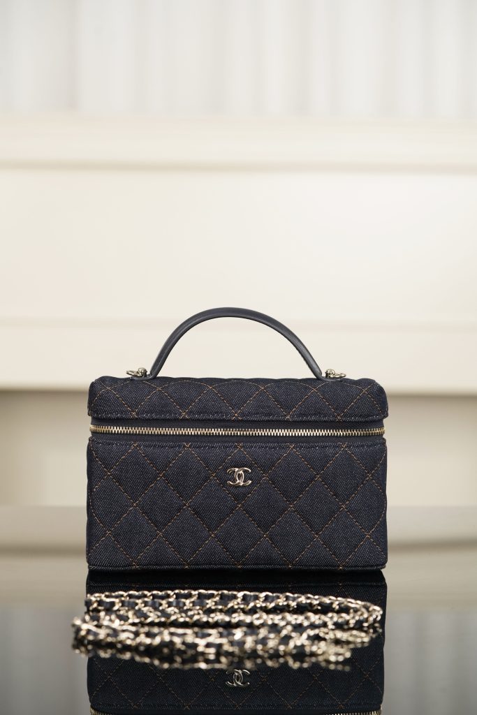 Chanel 26p 丹宁牛仔LP 饭盒包 深蓝 图1