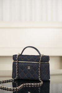 Chanel 26p 丹宁牛仔LP 饭盒包 深蓝 图4