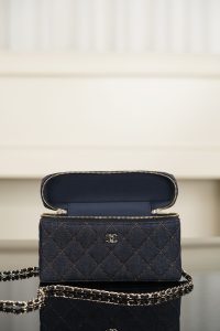 Chanel 26p 丹宁牛仔LP 饭盒包 深蓝 图7