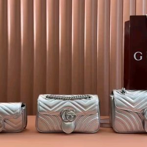 GG Marmont系列手袋446744,443497,476433银色 图1