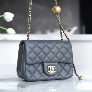 Chanel 金属球方胖子 深灰色 图3
