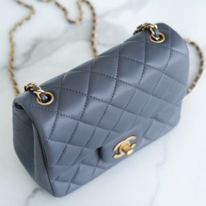 Chanel 金属球方胖子 深灰色 图7