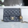 Chanel 金属球方胖子 深灰色 图1